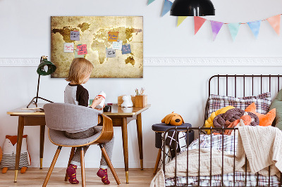Magnetic dry erase board Old World Map