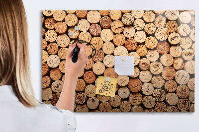 Magnetic dry erase board Wooden wine corks