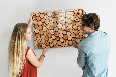 Magnetic dry erase board Wooden wine corks
