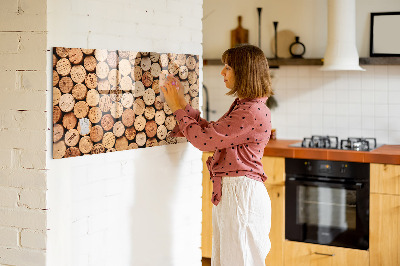 Magnetic dry erase board Wooden wine corks