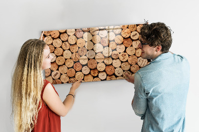 Magnetic dry erase board Wooden wine corks