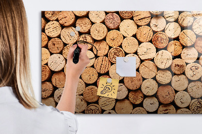 Magnetic dry erase board Wooden wine corks