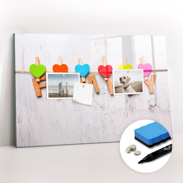 Magnetic dry erase board Inscription family
