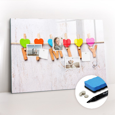 Magnetic dry erase board Inscription family