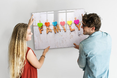 Magnetic dry erase board Inscription family