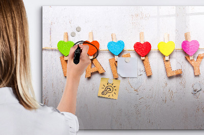 Magnetic dry erase board Inscription family