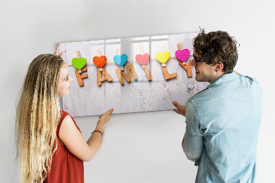 Magnetic dry erase board Inscription family