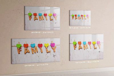 Magnetic dry erase board Inscription family