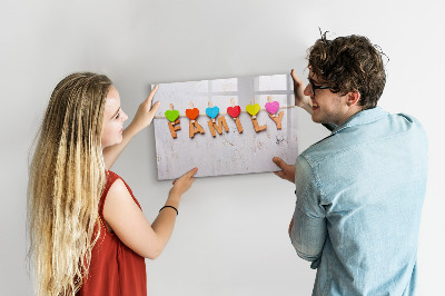 Magnetic dry erase board Inscription family