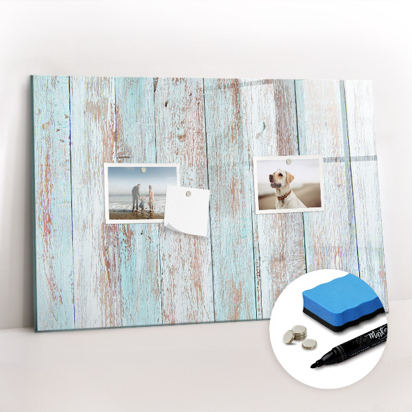 Magnetic dry erase board Pastel wood
