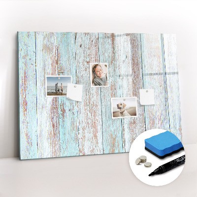Magnetic dry erase board Pastel wood