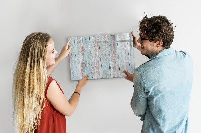 Magnetic dry erase board Pastel wood