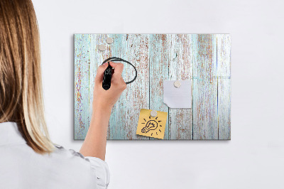 Magnetic dry erase board Pastel wood
