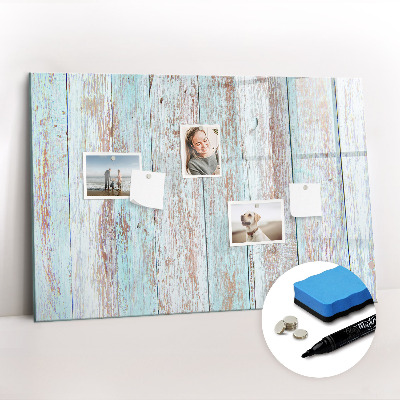 Magnetic dry erase board Pastel wood