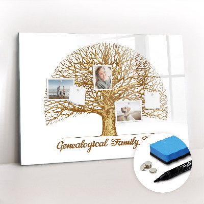 Magnetic dry erase board Old family tree