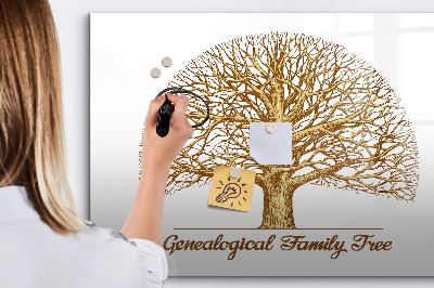 Magnetic dry erase board Old family tree