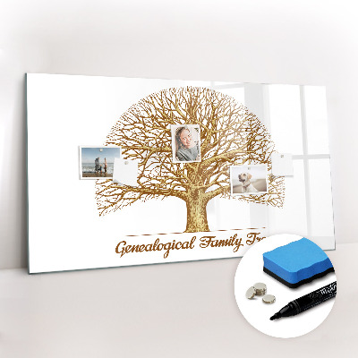 Magnetic writing board Old family tree