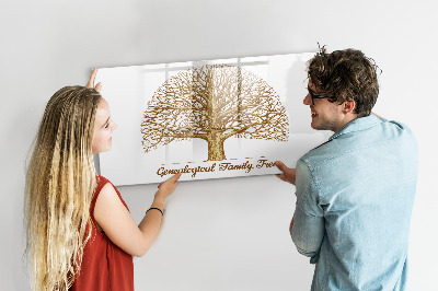 Magnetic dry erase board Old family tree