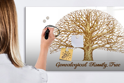 Magnetic writing board Old family tree