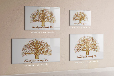Magnetic dry erase board Old family tree