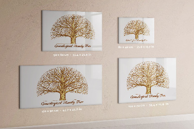 Magnetic writing board Old family tree