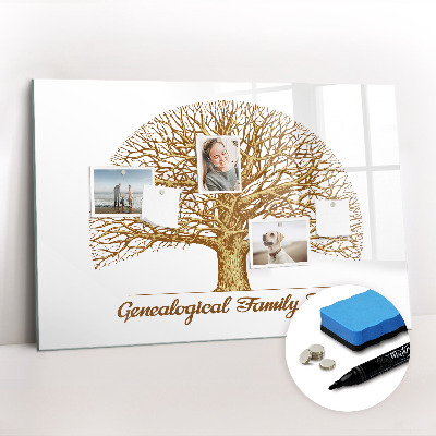 Magnetic dry erase board Old family tree