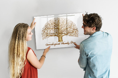 Magnetic dry erase board Old family tree