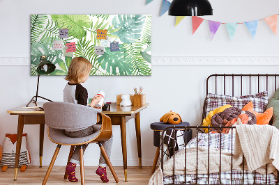 Magnetic writing board Tropical leaves