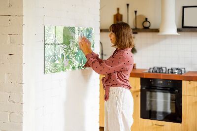 Dry erase magnetic board Tropical leaves