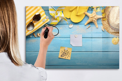 Dry erase magnetic board Beach accessories