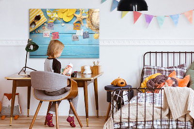 Dry erase magnetic board Beach accessories