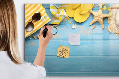 Dry erase magnetic board Beach accessories
