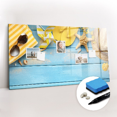 Dry erase magnetic board Beach accessories