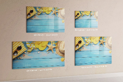 Dry erase magnetic board Beach accessories
