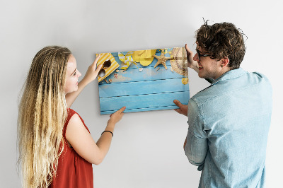 Dry erase magnetic board Beach accessories