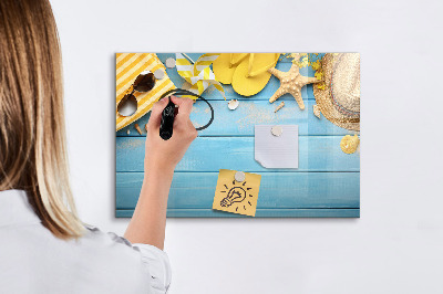 Magnetic writing board Beach accessories