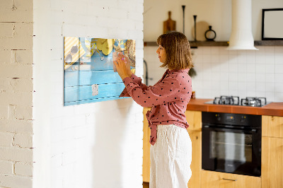 Dry erase magnetic board Beach accessories