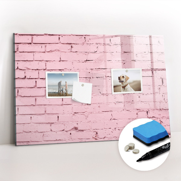 Magnetic dry erase board Bricks wall