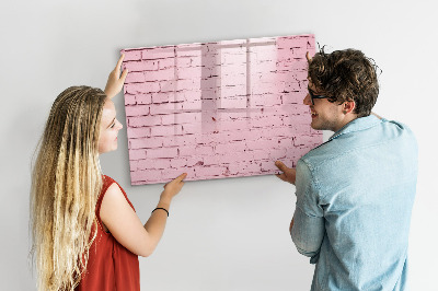 Magnetic dry erase board Bricks wall