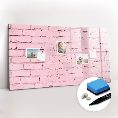 Magnetic dry erase board Bricks wall