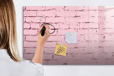 Magnetic dry erase board Bricks wall
