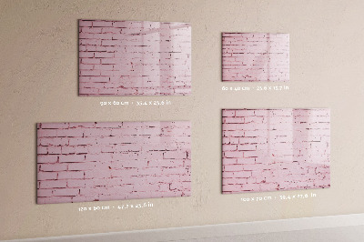 Magnetic dry erase board Bricks wall