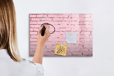 Magnetic dry erase board Bricks wall