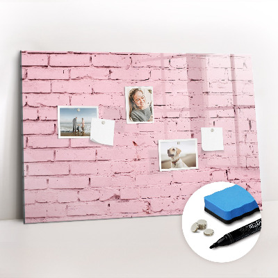 Magnetic dry erase board Bricks wall