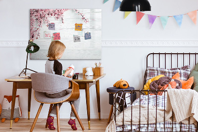 Dry erase magnetic board Spring flowers