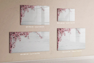 Dry erase magnetic board Spring flowers