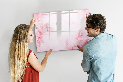 Magnetic dry erase board Blooming flowers