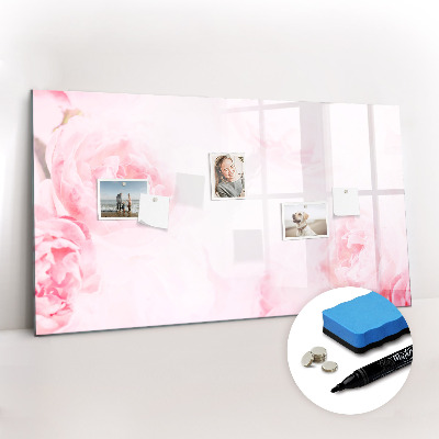 Magnetic dry erase board Blooming flowers