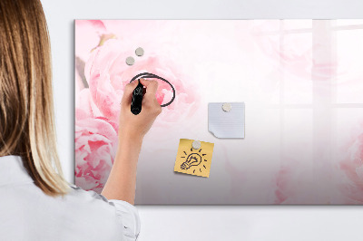 Magnetic dry erase board Blooming flowers