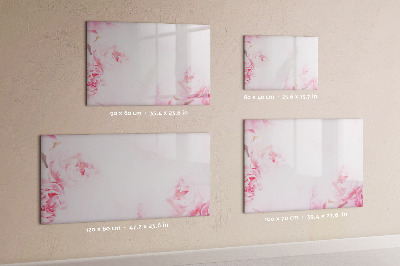 Magnetic dry erase board Blooming flowers